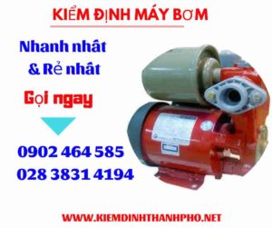 Hình ảnh kiểm định máy bơm