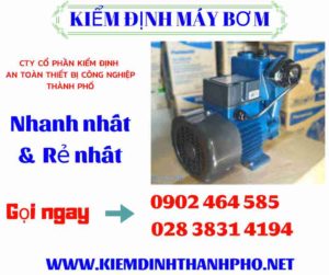 Hình ảnh kiểm định máy bơm