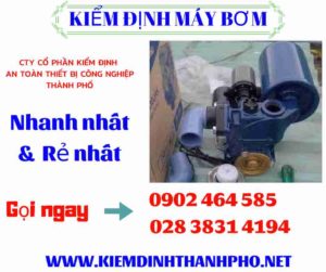 Hình ảnh kiểm định máy bơm