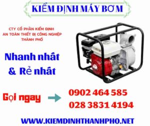 Hình ảnh kiểm định máy bơm