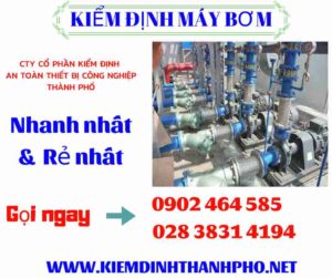 Hình ảnh kiểm định máy bơm