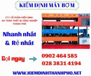 Hình ảnh kiểm định máy bơm