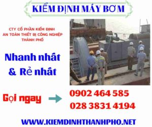 Hình ảnh kiểm định máy bơm