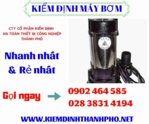 Hình ảnh kiểm định máy bơm