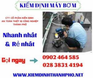 Hình ảnh kiểm định máy bơm