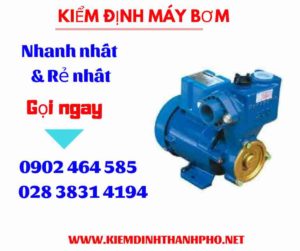 Hình ảnh kiểm định máy bơm