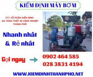 Hình ảnh kiểm định máy bơm