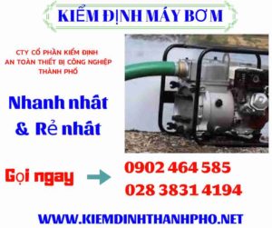 Hình ảnh kiểm định máy bơm