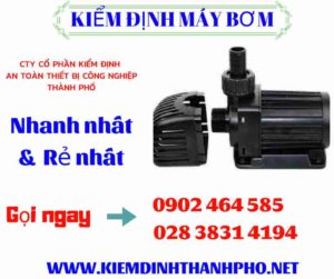 Hình ảnh kiểm định máy bơm