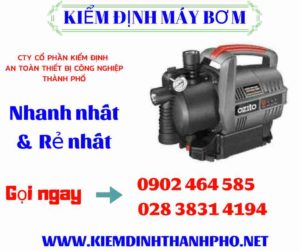 Hình ảnh kiểm định máy bơm