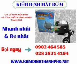 Hình ảnh kiểm định máy bơm