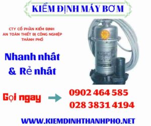 Hình ảnh kiểm định máy bơm