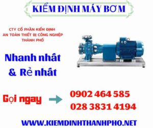 Hình ảnh kiểm định máy bơm