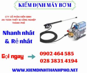 Hình ảnh kiểm định máy bơm