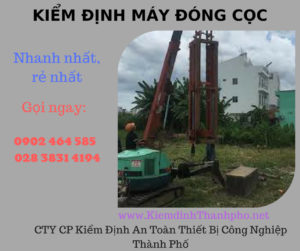 Hình ảnh kiểm định máy đóng cọc