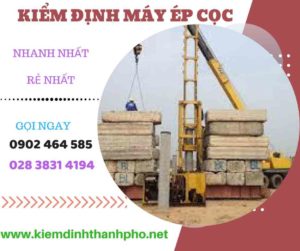 Hình ảnh kiểm định máy ép cọc