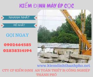 Hình ảnh kiểm định máy ép cọc