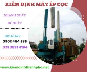 Hình ảnh kiểm định máy ép cọc