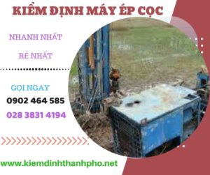 Hình ảnh kiểm định máy ép cọc