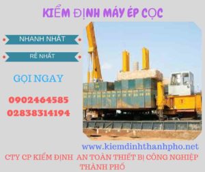 Hình ảnh kiểm định máy ép cọc