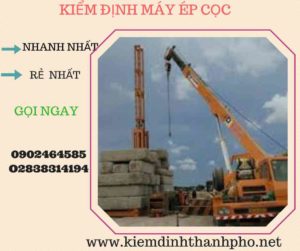 Hình ảnh kiểm định máy ép cọc