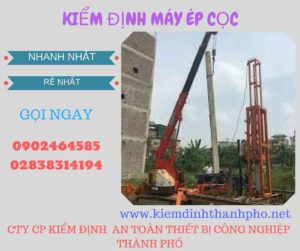 Hình ảnh kiểm định máy ép cọc