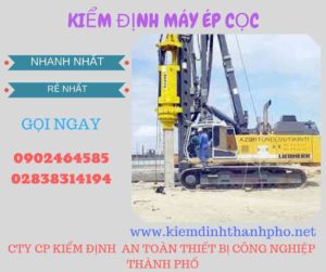 Hình ảnh kiểm định máy ép cọc