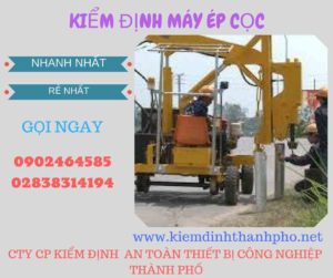 Hình ảnh kiểm định máy ép cọc