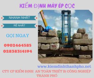 Hình ảnh kiểm định máy ép cọc