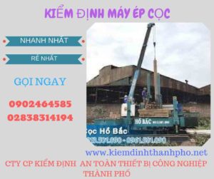 Hình ảnh kiểm định máy ép cọc