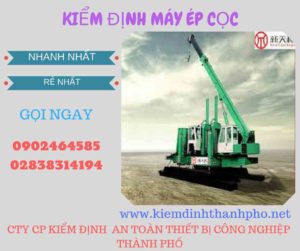 Hình ảnh kiểm định máy ép cọc