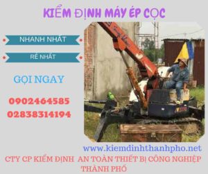 Hình ảnh kiểm định máy ép cọc