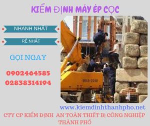 Hình ảnh kiểm định máy ép cọc