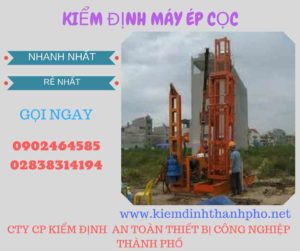 Hình ảnh kiểm định máy ép cọc