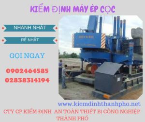 Hình ảnh kiểm định máy ép cọc