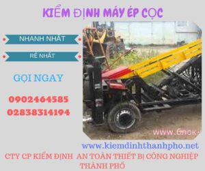 Hình ảnh kiểm định máy ép cọcHình ảnh kiểm định máy ép cọc