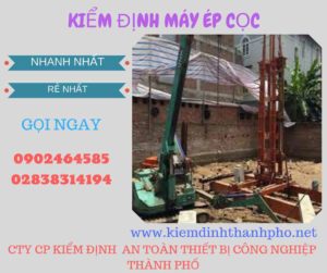 Hình ảnh kiểm định máy ép cọc