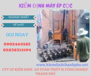 Hình ảnh kiểm định máy ép cọc