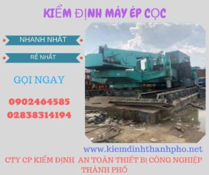 Hình ảnh kiểm định máy ép cọc