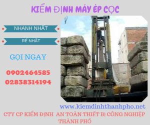 Hình ảnh kiểm định máy ép cọc