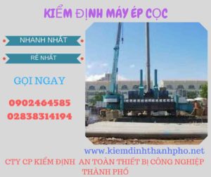 Hình ảnh kiểm định máy ép cọc