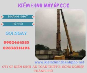 Hình ảnh kiểm định máy ép cọc