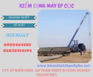 Hình ảnh kiểm định máy ép cọc