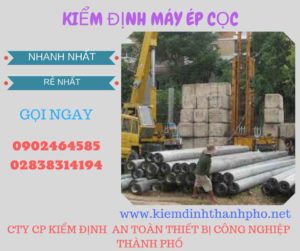 Hình ảnh kiểm định máy ép cọc