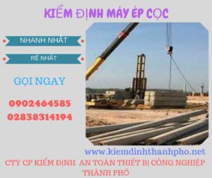 Hình ảnh kiểm định máy ép cọc