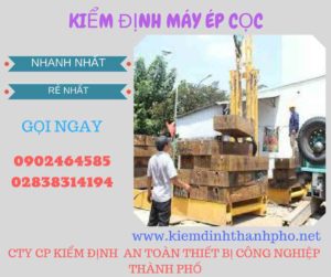 Hình ảnh kiểm định máy ép cọc