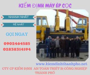 Hình ảnh kiểm định máy ép cọc