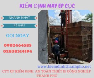 Hình ảnh kiểm định máy ép cọc