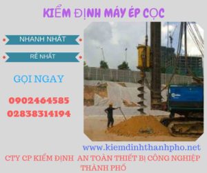 Hình ảnh kiểm định máy ép cọc