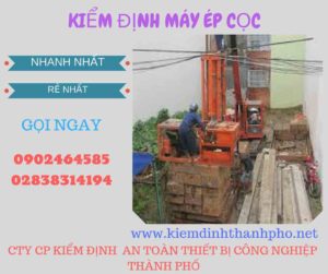 Hình ảnh kiểm định máy ép cọc